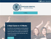 Tablet Screenshot of chicagodentalassistantschool.com